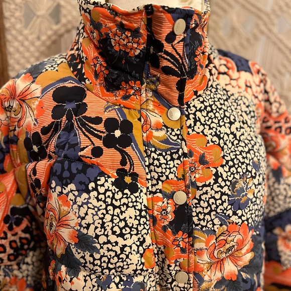 Free People Powerhouse Puffer Midnight Multicolor Jacket L $268 retail NWOT - Picture 5 of 16